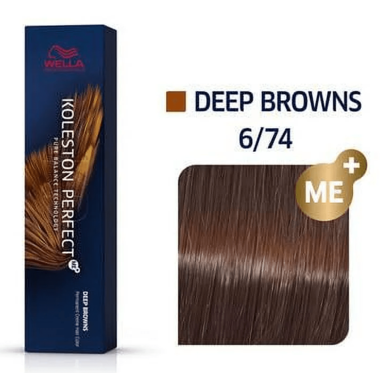 Wella Koleston Perfect Me+ Permanent Hair Color Dye 6/74, 2 oz