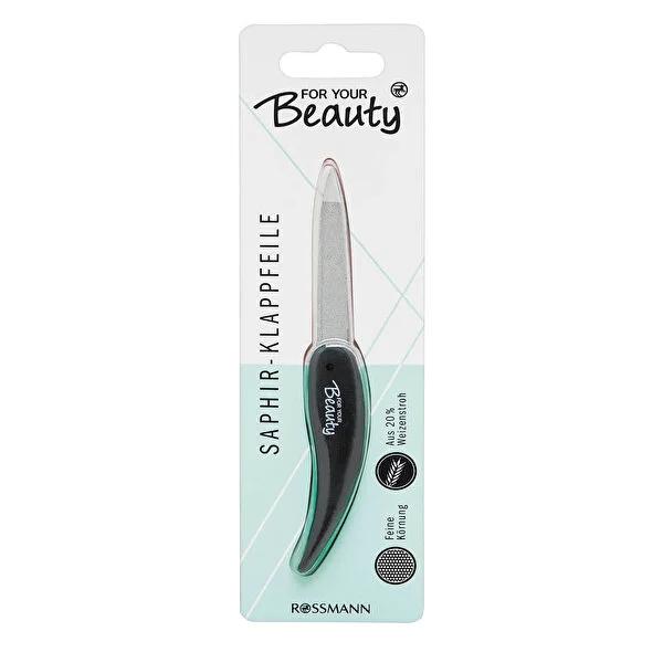 For Your Beauty FSC Certified Eco-Friendly Collapsible Nail File with Wheat Straw Handle