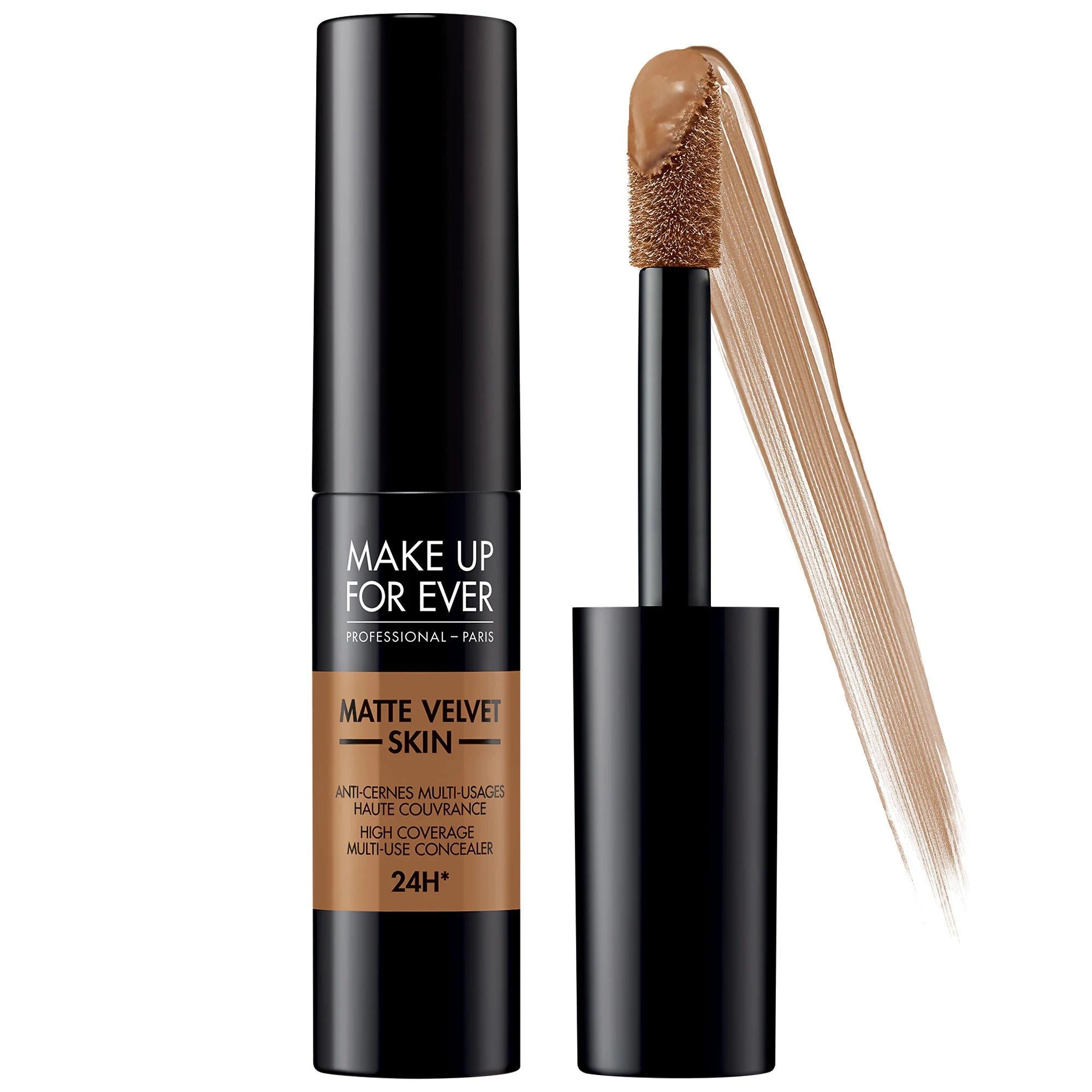 Matte Velvet Skin: Full Coverage, Waterproof, & Long-Lasting Multi-Use Concealer - Blemish Concealer, Dark Circle Corrector & Contour