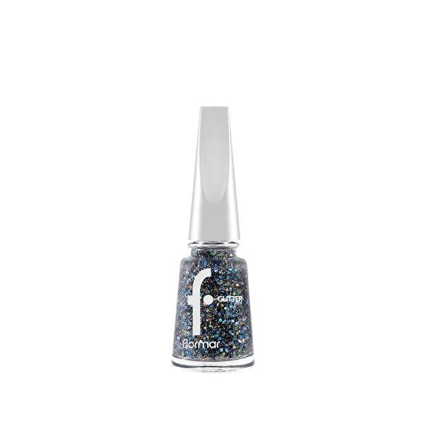 Flormar Glitter Nail Polish GL41 Colorjoy - 16 Colors, Sparkly Finish for Nail Art