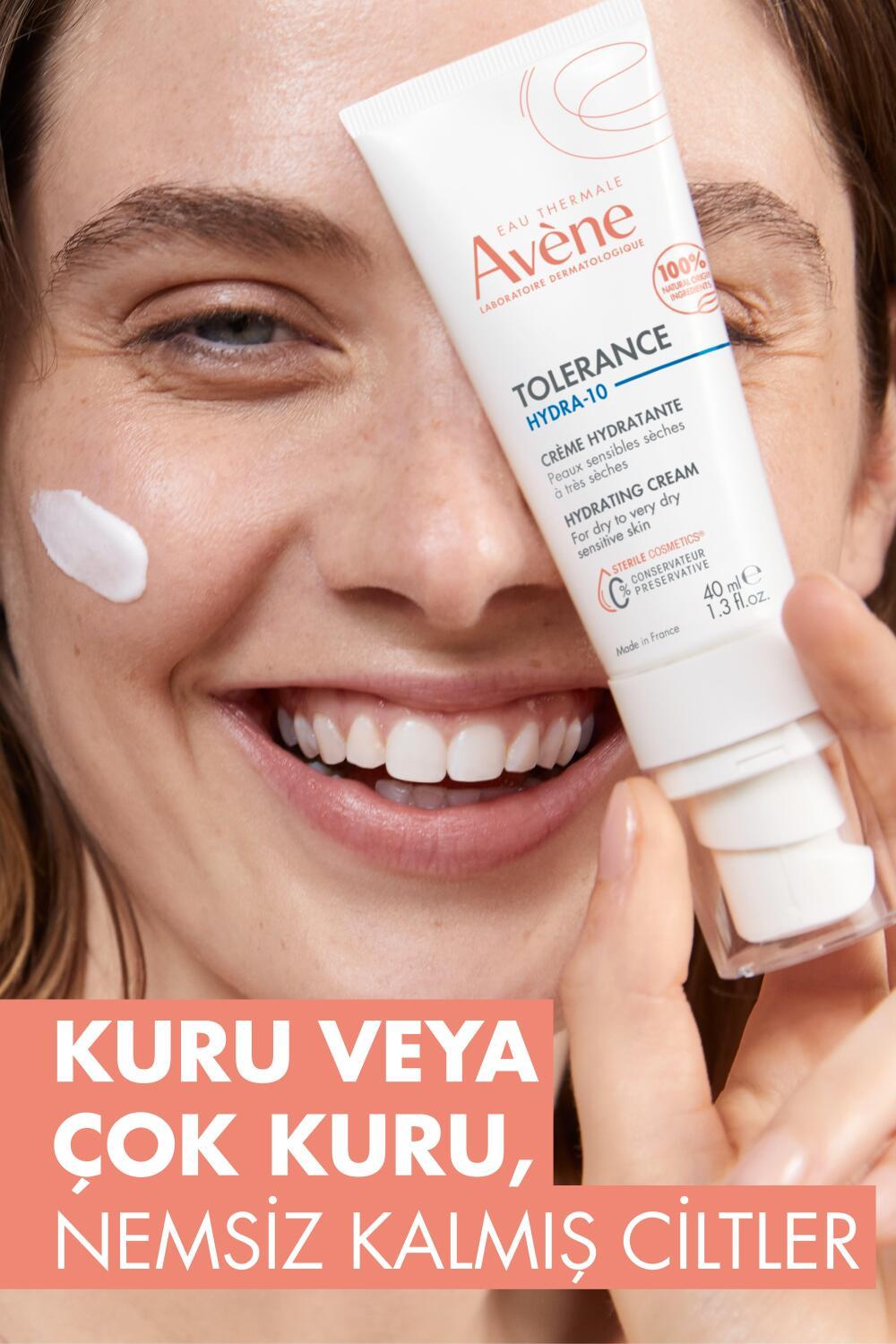 Avene Tolerance Hydra-10 Creme Moisturizing Cream for Sensitive Skin - Gentle Hydration for Babies, Children, and Adults