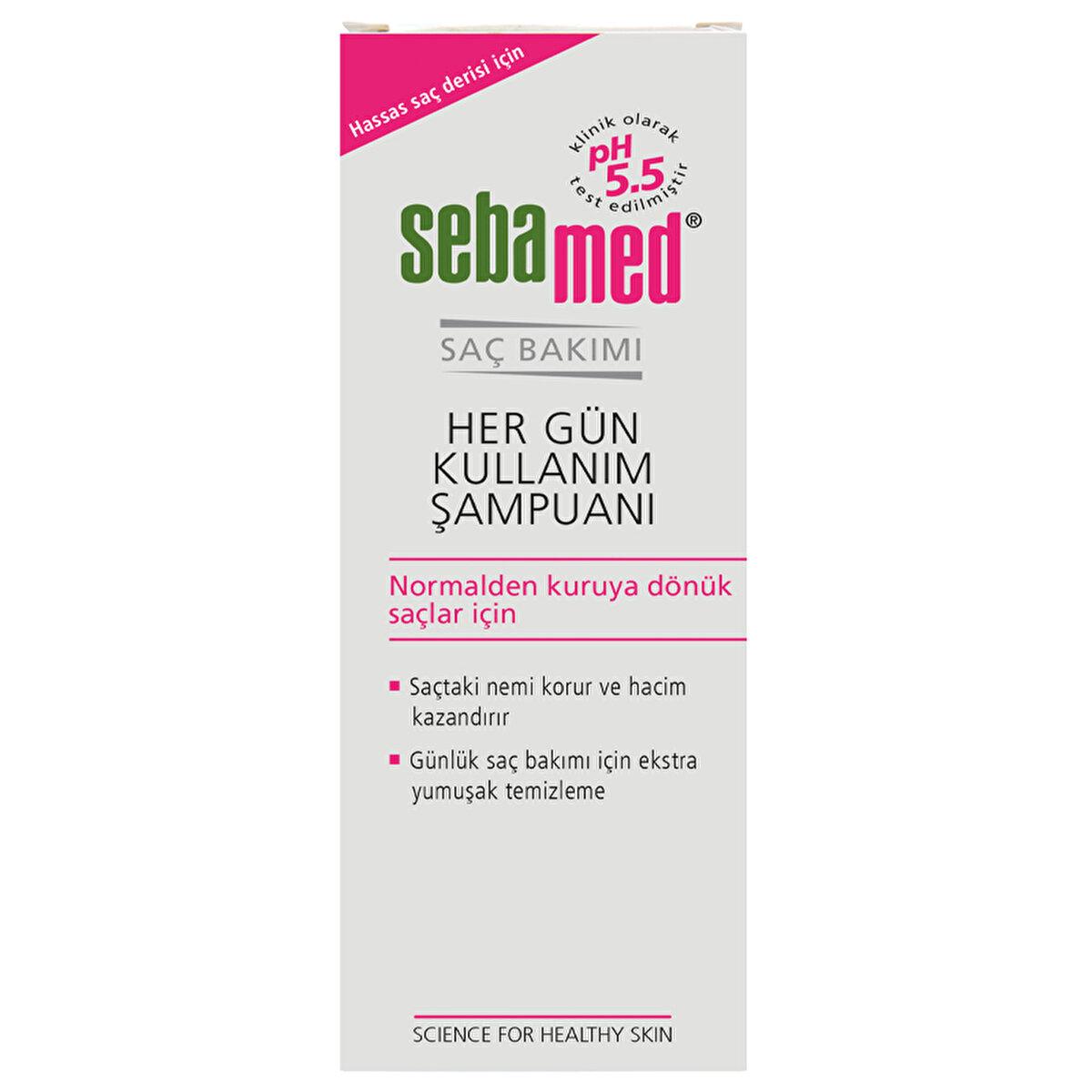 Sebamed Daily Use Shampoo - Gentle Cleansing for Dry, Weak, Thin Hair - Adds Shine and Vitality - Frequent Wash Shampoo