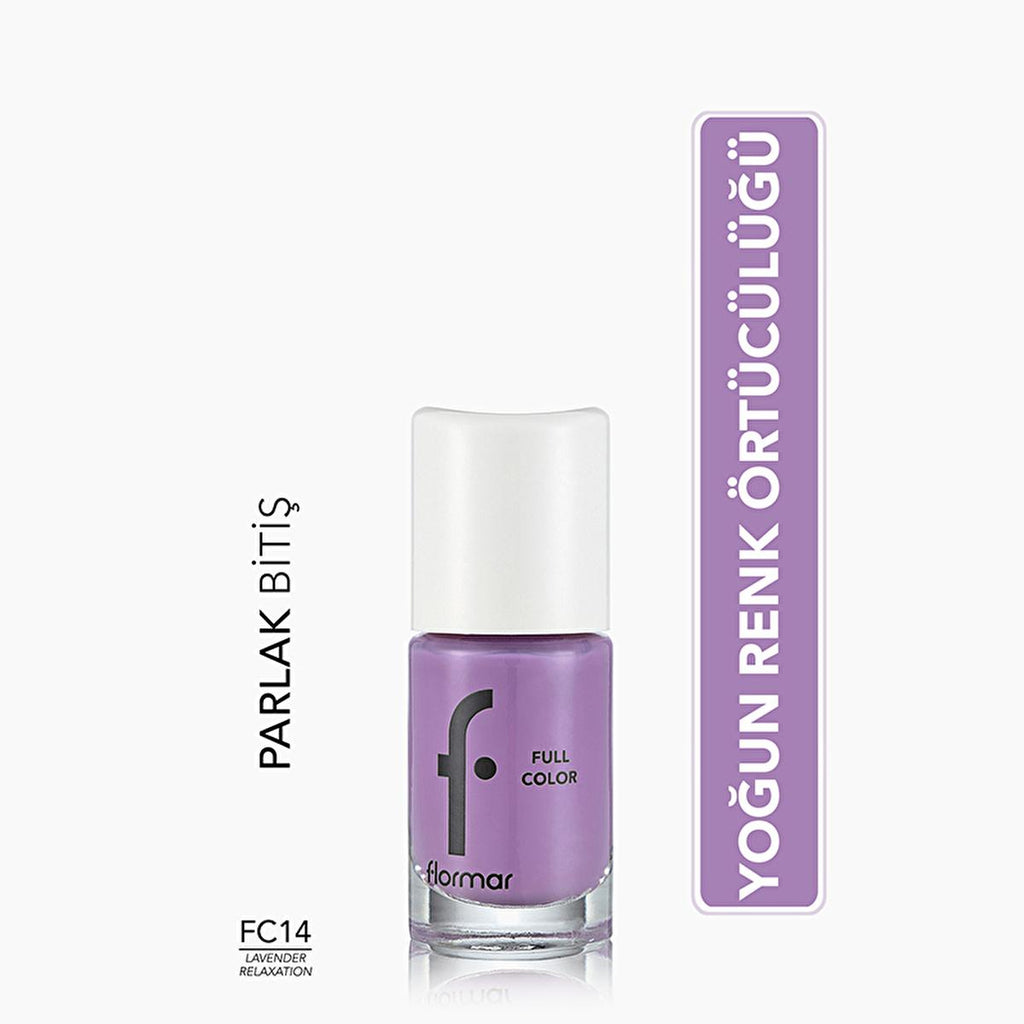 Flormar Full Color Nail Polish - Highly Pigmented Nail Polish in Vibrant Colors