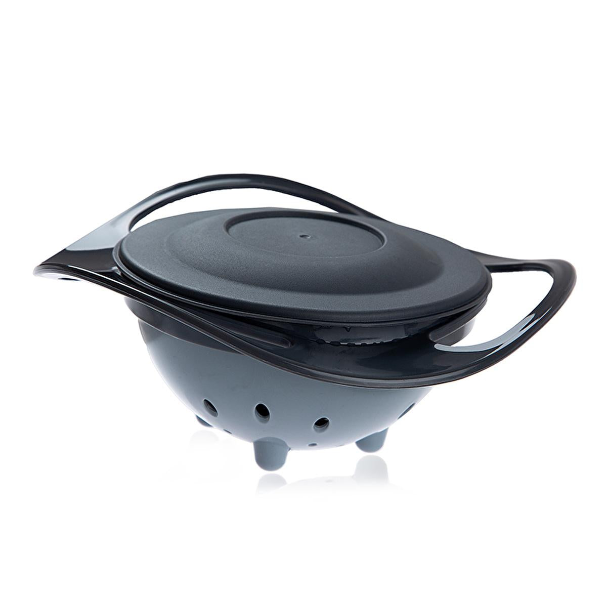 Babyjem Non-Spill Baby Plate - 360 Degree Rotating Design for Independent Eating