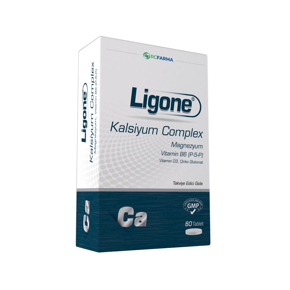 Ligone Calcium Complex Dietary Supplement for Bone Health Support - 60 Tablets