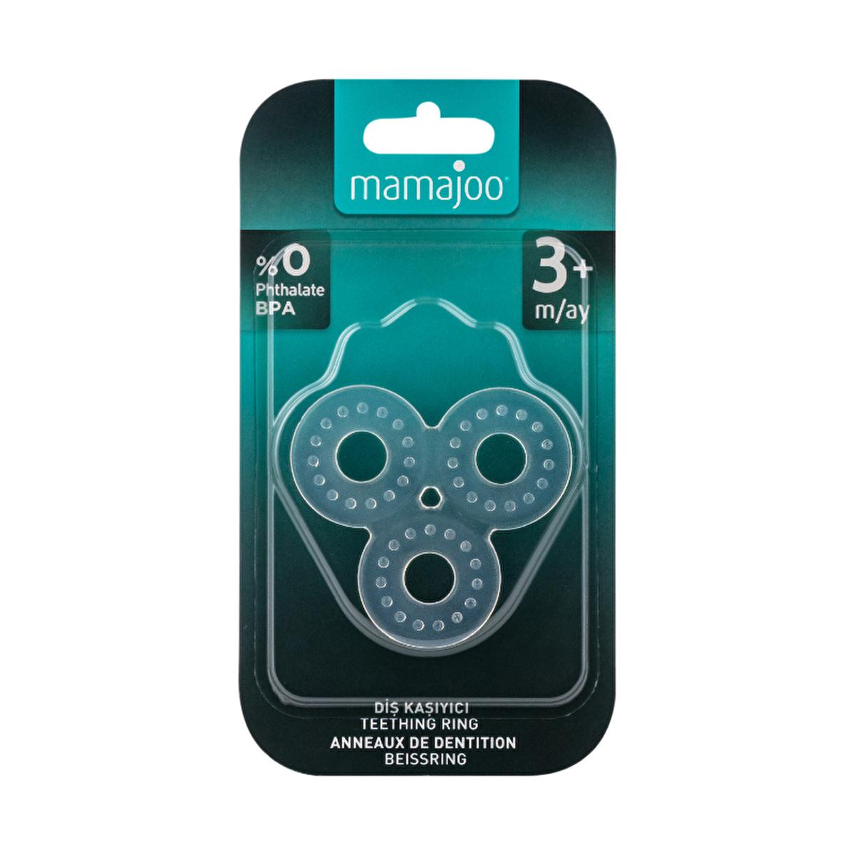 Mamajoo BPA-Free Silicone Baby Teether Toy - Soothes Sore Gums, Easy to Clean, Non-Toxic Teething Relief for Infants