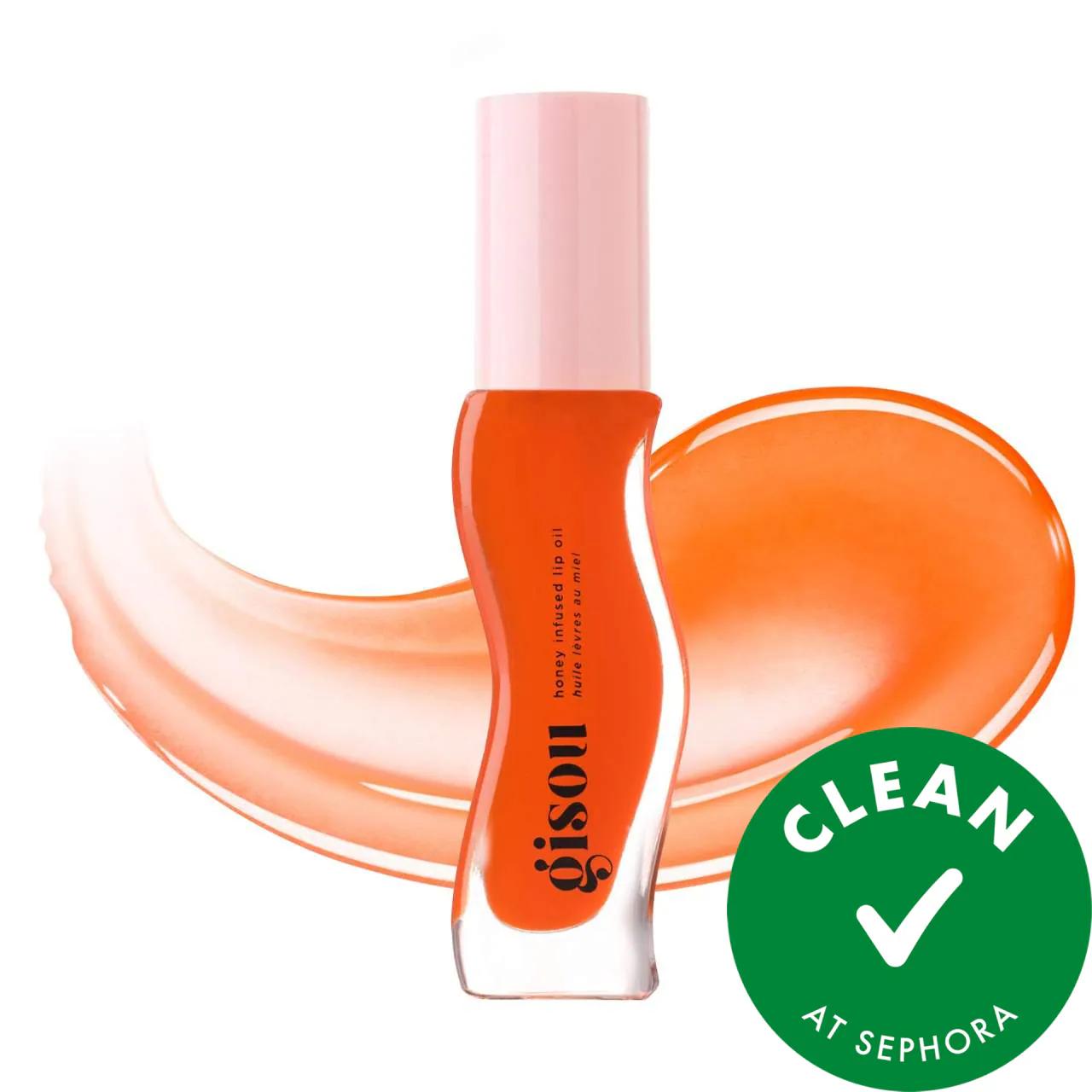 Gisou Hydrating Lip Oil with Mirsalehi Honey - Cruelty-Free, Non-Sticky Lip Gloss for Dry Lips