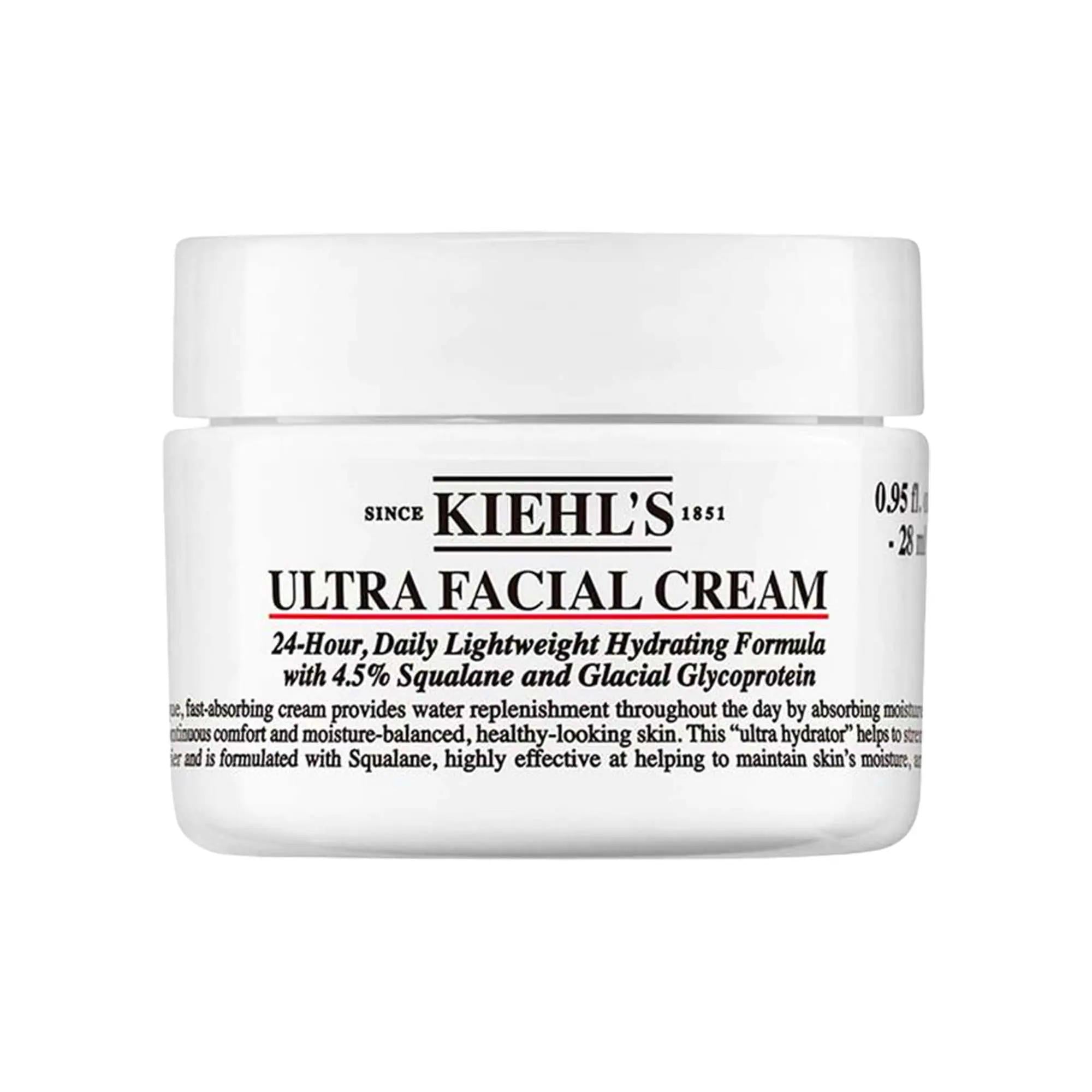 Kiehl's Mini Ultra Facial Moisturizing Cream with Squalane - Long-Lasting Hydration, Fragrance-Free Skincare