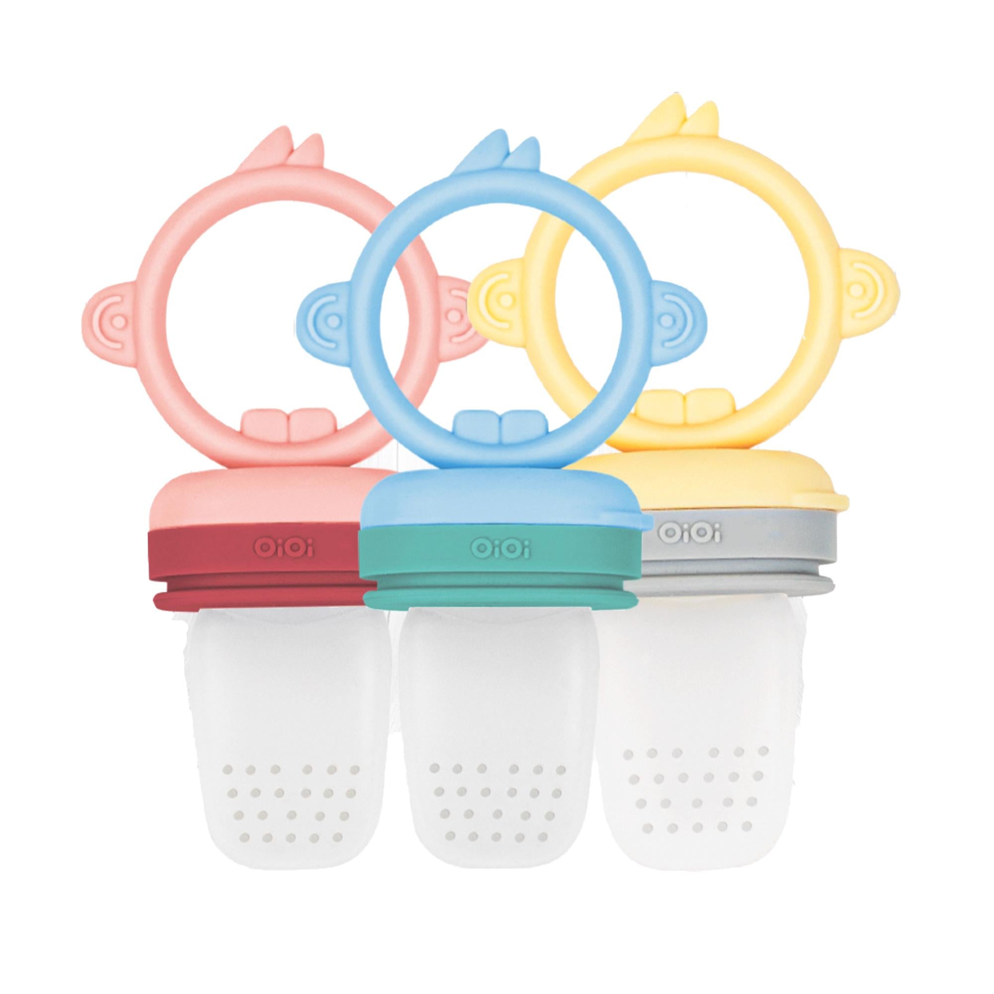 OiOi Silicone Baby Food Masher & Fruit/Veggie Squeezer for Easy Weaning - Non-Toxic, Easy Clean Baby Feeding Accessory