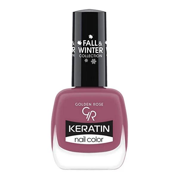 Golden Rose Keratin Nail Color - Long-Lasting Nail Polish with Keratin Enrichment