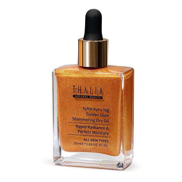 Thalia Shimmering Dry Oil for Natural Glow & Moisturization - 50ml Golden Glow