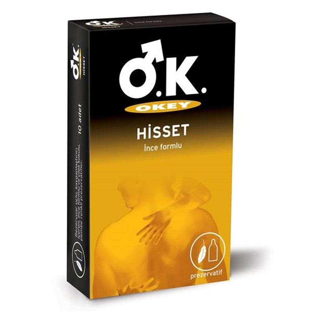 Okey Hisset Condoms: Enhanced Sensitivity & Reliable Protection - 10 Pack Latex Condoms for Safe Sex & Contraception