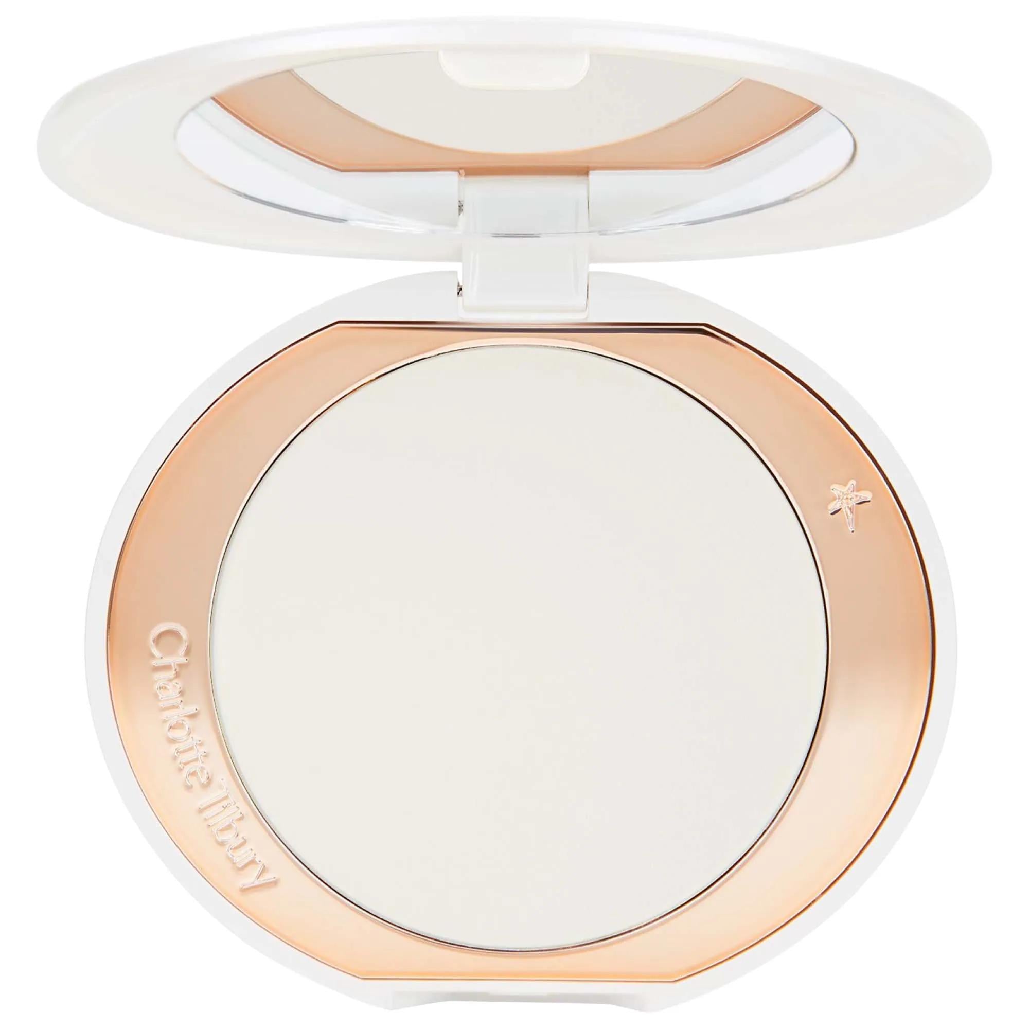 Charlotte Tilbury Refillable Airbrush Brightening Powder - Long-Lasting Makeup Setting for Flawless Finish
