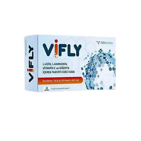 Vifly Dietary Supplement - L-Lysine, L-Carnosine, Vitamin C Capsules for Immune Support