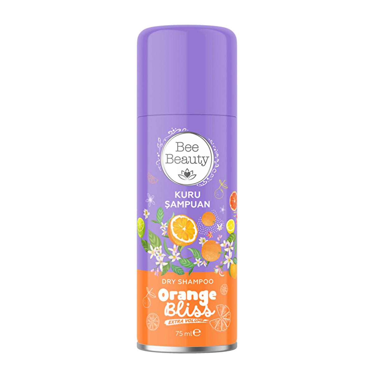 Bee Beauty Orange Bliss Extra Volume Dry Shampoo - Travel Size 2.54 fl oz - Absorbs Oil, Adds Volume