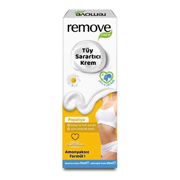 Remove Care Ammonia-Free Hair Bleaching Cream: Lighten Body Hair, Gentle on Sensitive Skin, Dermatologically Tested