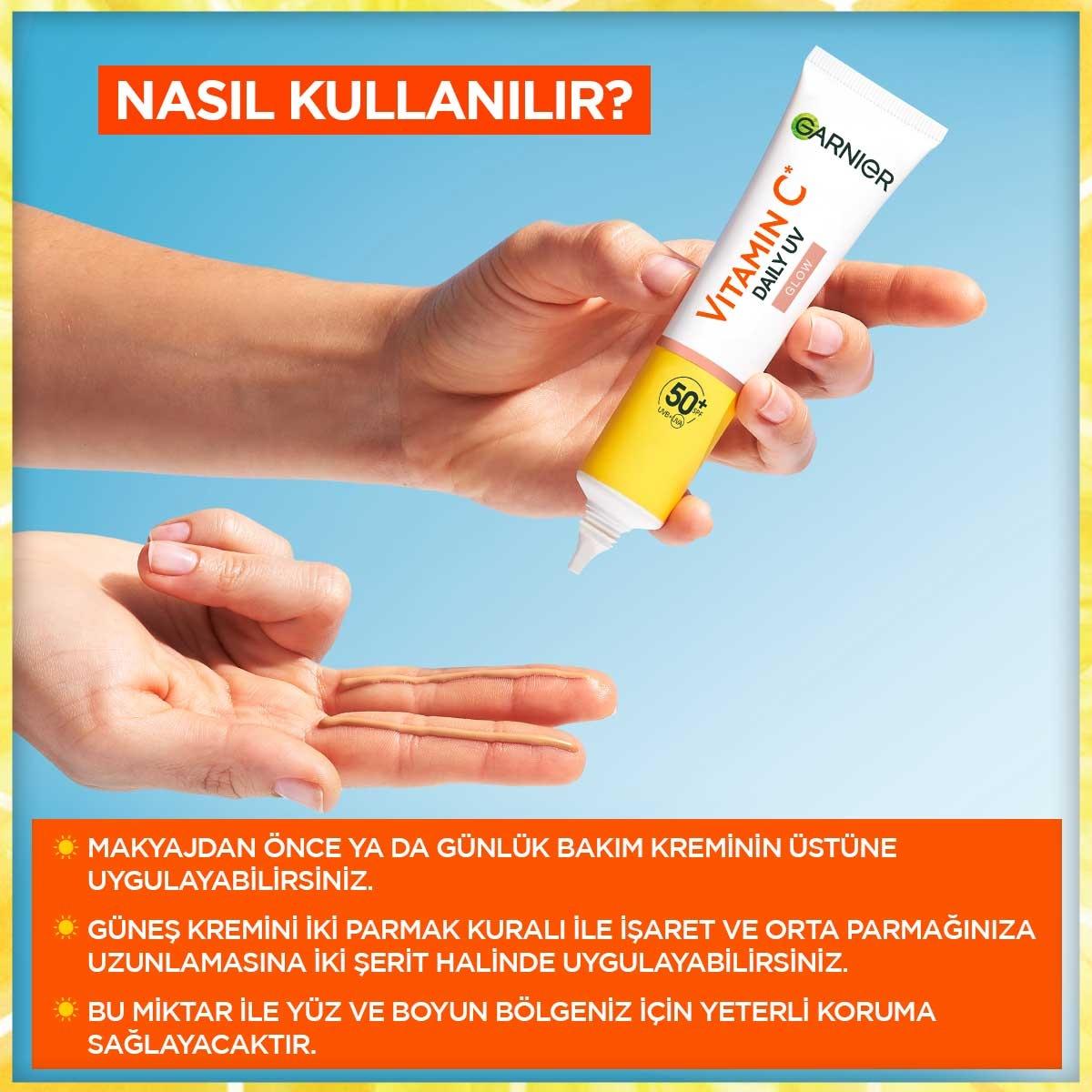 Garnier Daily Face Moisturizer with SPF50+ - Brightening Vitamin C Face Cream for Sensitive Skin