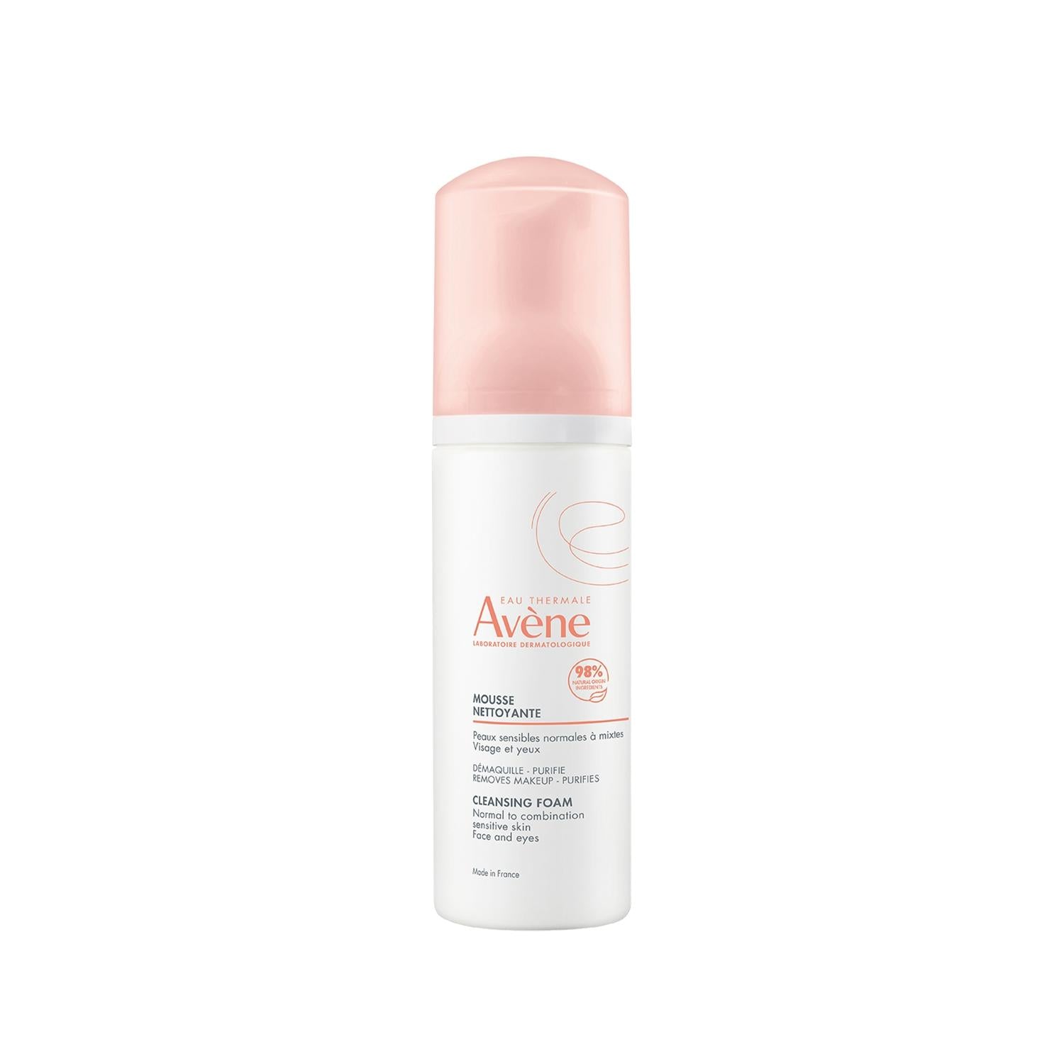 Avene Cleansing Foam for Normal to Combination Sensitive Skin - Gentle, Dermatologically Tested Skincare