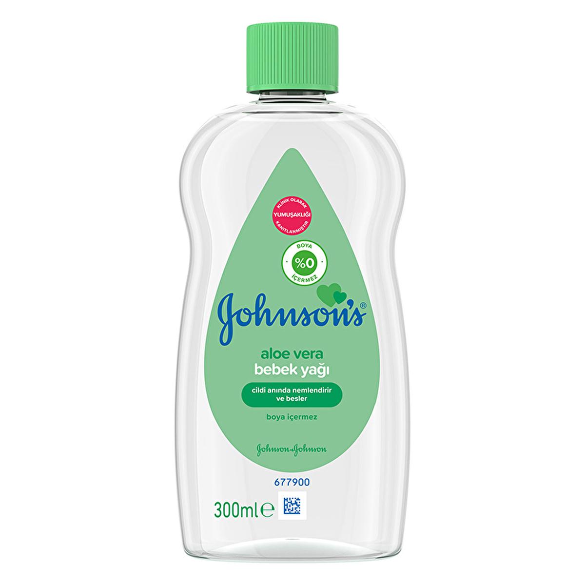 Johnson's Baby Aloe Vera Oil: Gently Moisturizes & Soothes Sensitive Skin, Ideal for Baby Massage - 10.14 fl oz