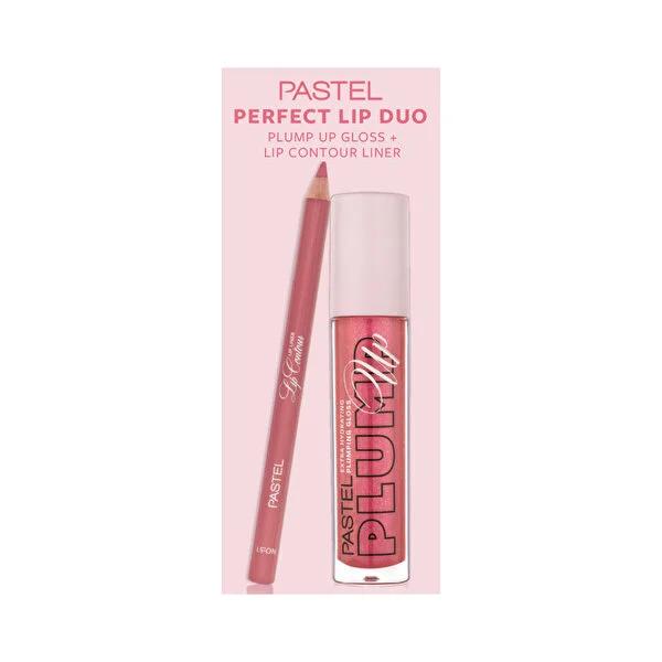 Pastel Profashion Lip Cosmetics Set - Lip Liner and Plumping Gloss for Enhanced Lip Appearance