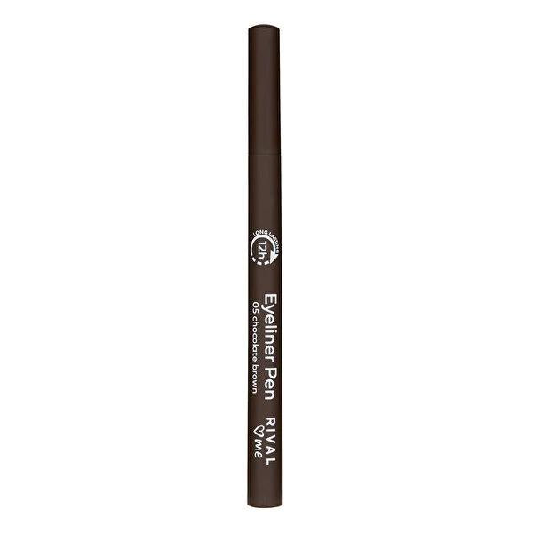 Rival Loves Me Eyeliner Pencil No.05 Chocolate Brown - Long-Lasting, Precise, Dermatologically Tested