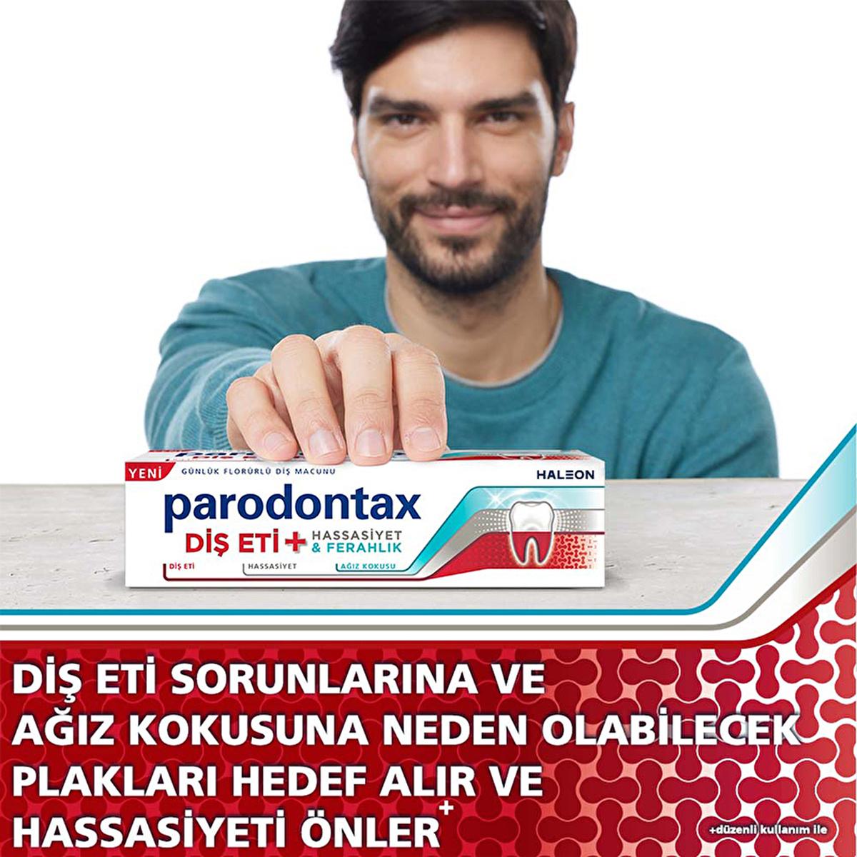 Parodontax Sensitive Teeth and Gum Health Toothpaste with Fluoride - Natural Mint Flavor, 2.54 fl oz