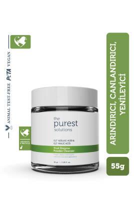 The Purest Solutions Fruit Enzyme Powder Cleanser - Gentle Exfoliating Skincare with Azelaic & Malic Acid