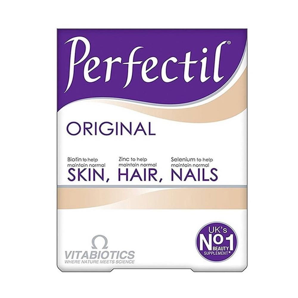 Vitabiotics Perfectil: Advanced Skin, Hair, & Nail Vitamins - Beauty Supplement for Healthy Growth & Glowing Skin, 30 Tablets