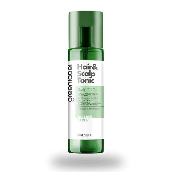 Greenlabel Hair & Scalp Tonic - Biotin, Caffeine, Keratin for Hair Loss Treatment, 6.76 fl oz