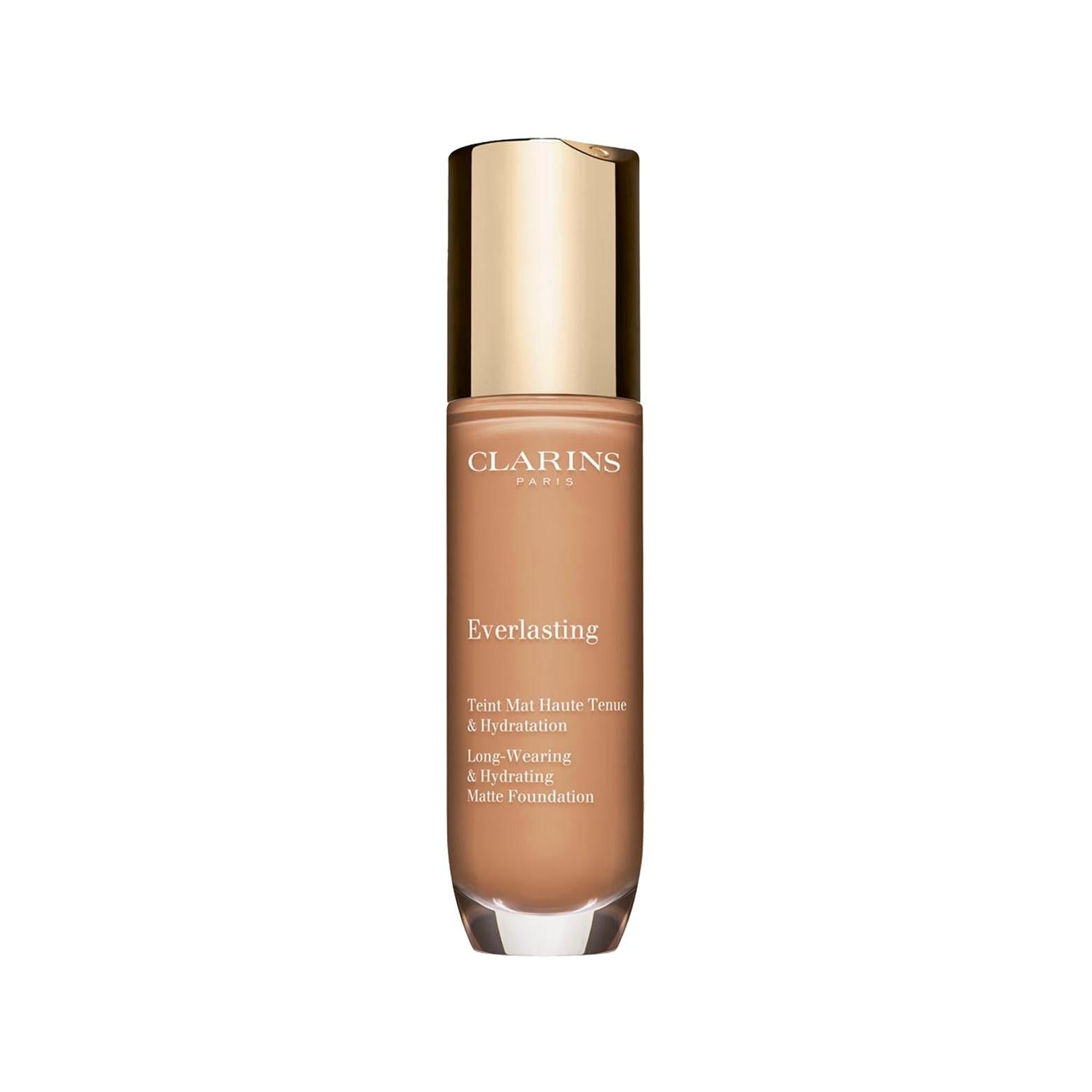 Clarins Everlasting 112.5W: Moisturizing Matte Liquid Foundation - Long Lasting Coverage, Shine Control, and Hydration (30 ml)