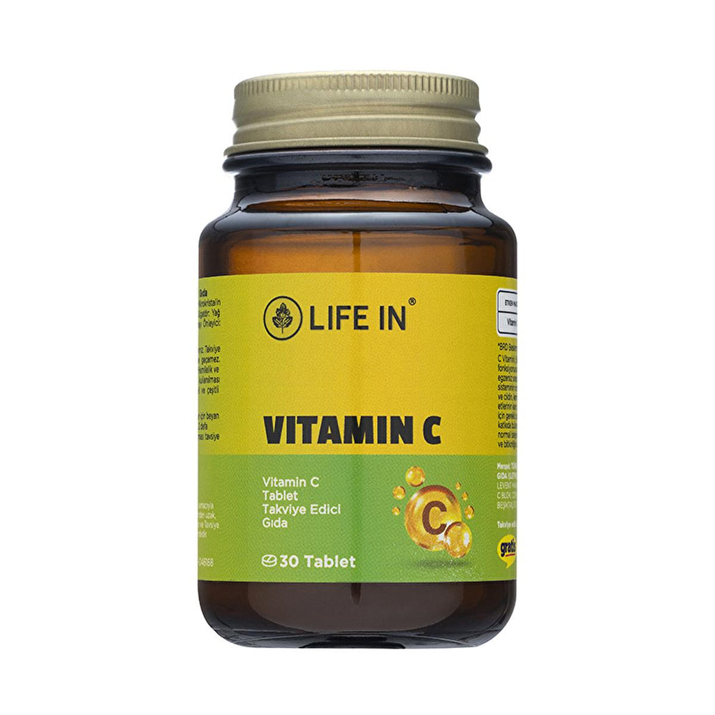 Life In Vitamin C Supplement - 30 Tablets for Immune System Support