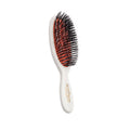 Mason Pearson BN4 Ivory Pocket Hair Brush: Bristle & Nylon - Detangling, Shine & Travel-Friendly
