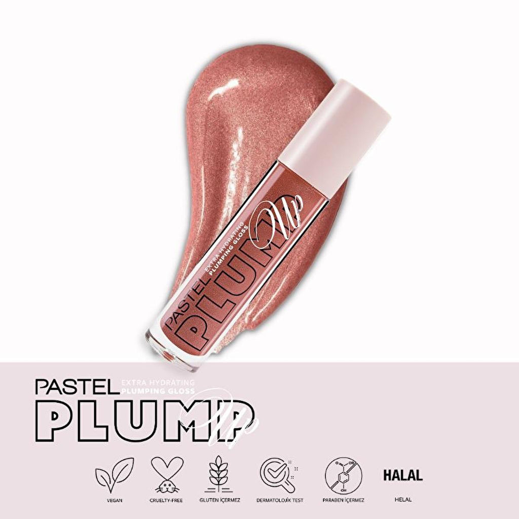 Pastel Profashion Plump Up Extra Hydrating Plumping Gloss 202 - Vegan Hydrating Lip Gloss with Plumping Effect
