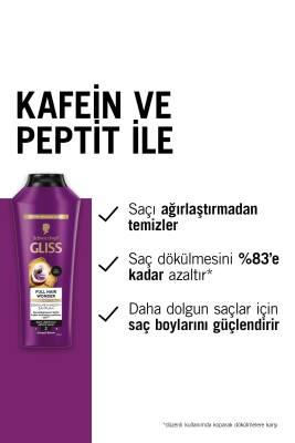 Gliss Full Hair Wonder Anti-Hair Loss Shampoo: Strengthens, Volumizes Thin Hair with Biotin & Collagen - 400ml